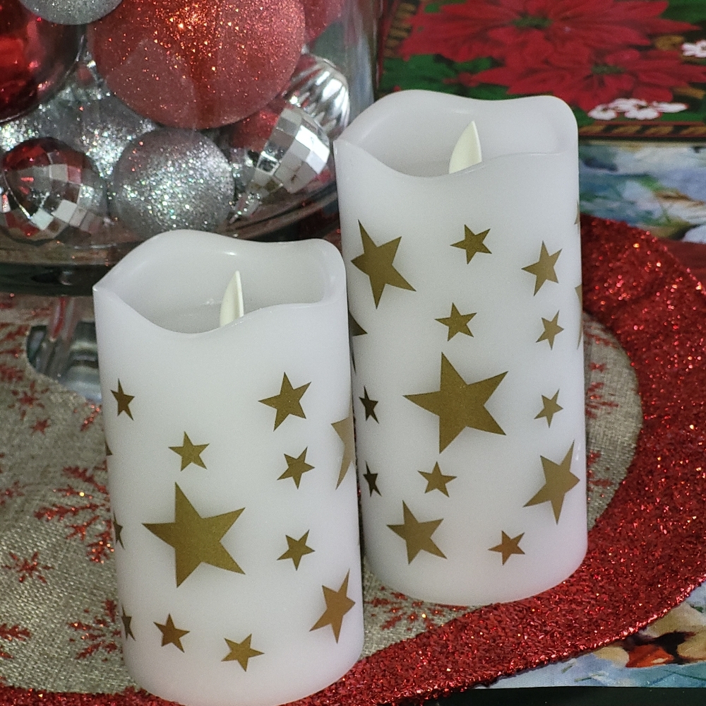 Starry Night Flameless Candle Set